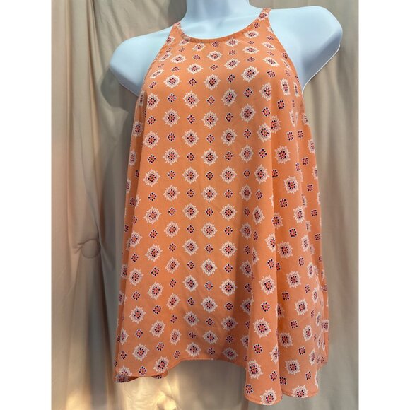 Soprano Peach Boho Tank Top Made in USA Size Medium - Picture 1 of 3